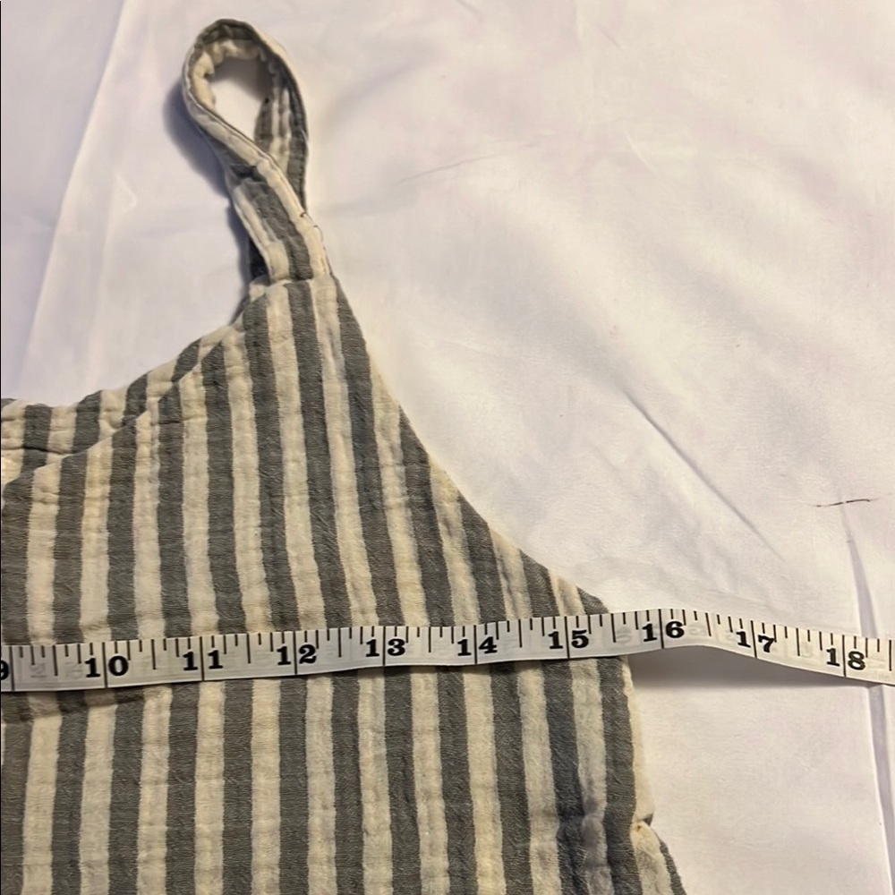 Rylee + Cru Storm Stripe Bridgette Jumpsuit Relaxed Fit Size Sm Beach Casual EUC - Picture 5 of 8